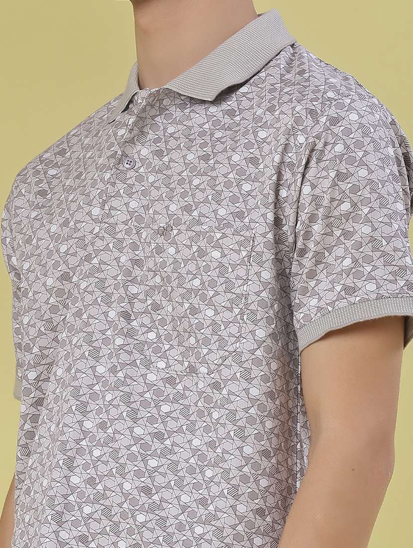 men printed short sleeve regular fit polo t-shirt - 21999119 -  Standard Image - 4