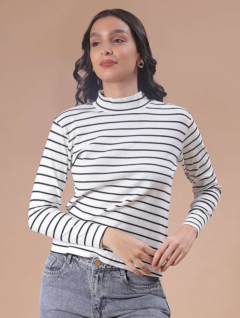 women striped long sleeve t-shirt - 21999163 -  Standard Image - 1
