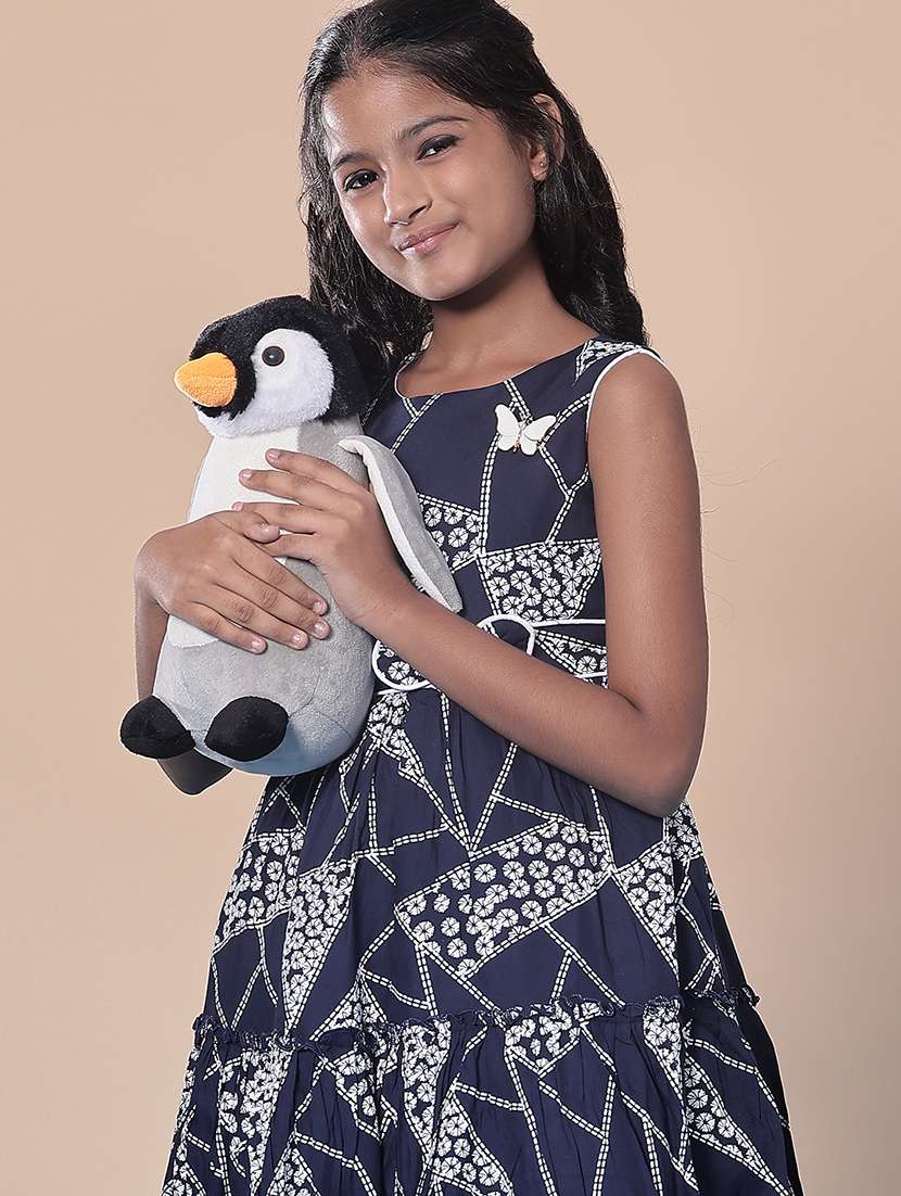 girls printed round neck frock  - 21999183 -  Standard Image - 4