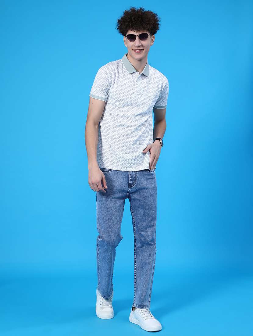 men printed short sleeve regular fit polo t-shirt - 21999279 -  Standard Image - 4