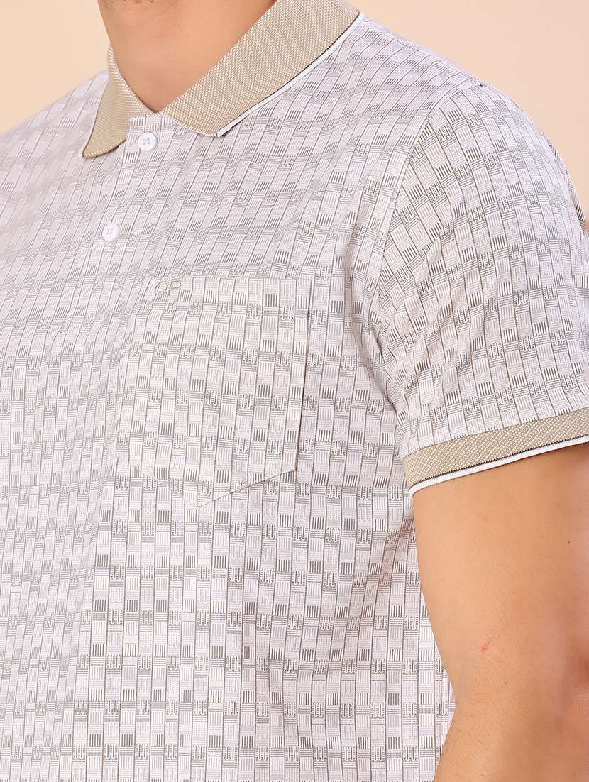 men printed short sleeve regular fit polo t-shirt - 21999281 -  Standard Image - 4