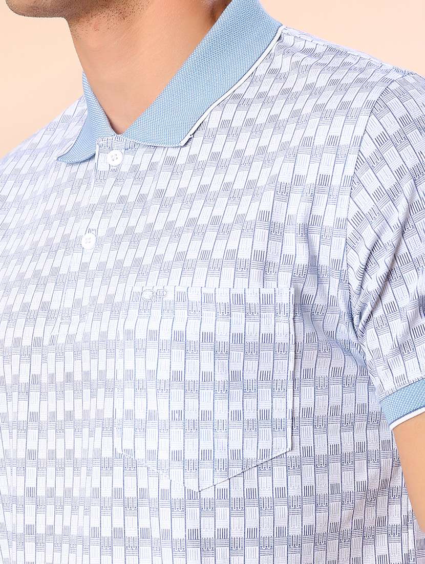 men printed short sleeve regular fit polo t-shirt - 21999282 -  Standard Image - 4