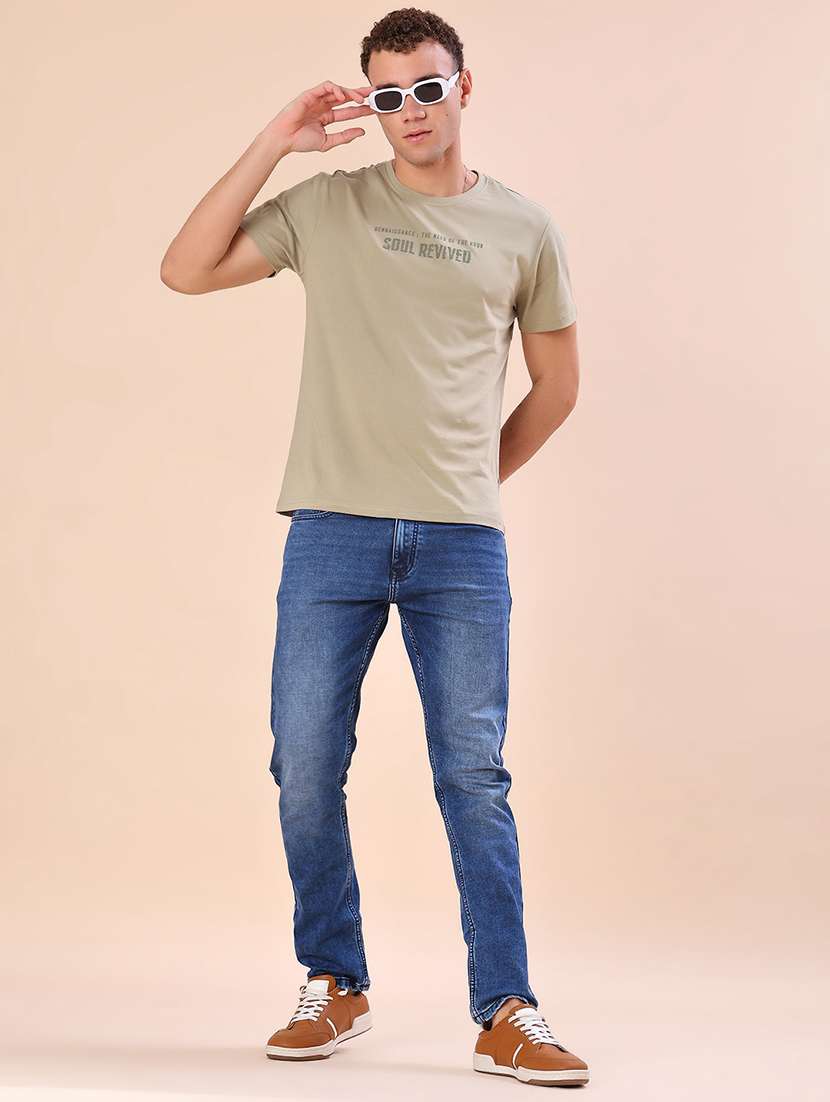 men chest print short sleeve regular fit t-shirt - 21999443 -  Standard Image - 4