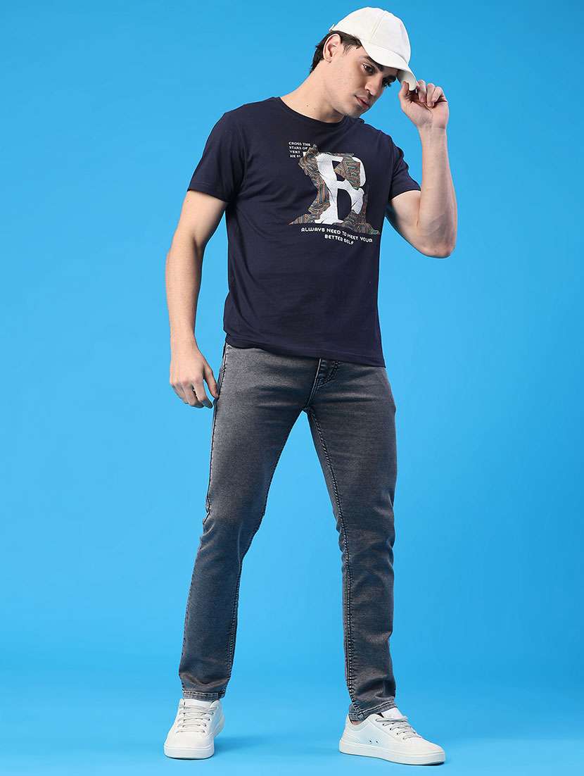 men printed short sleeve regular fit t-shirt - 21999445 -  Standard Image - 4