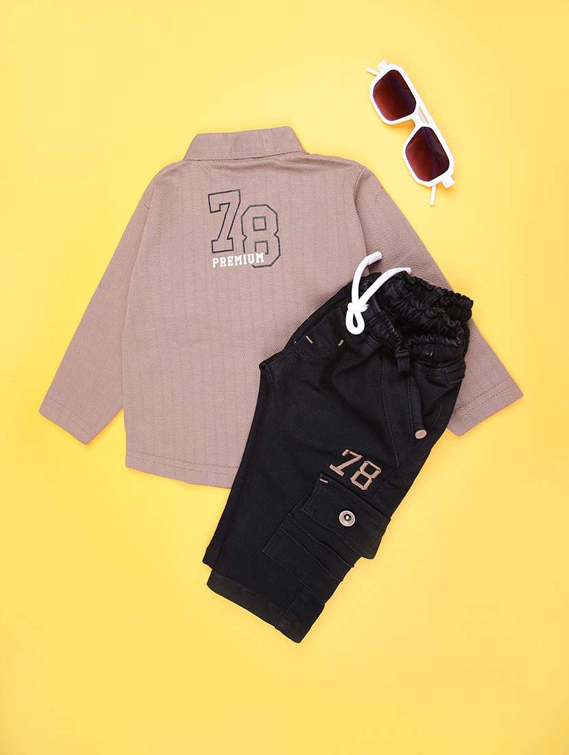 kids printed full length co-ord set - 21999459 -  Standard Image - 1