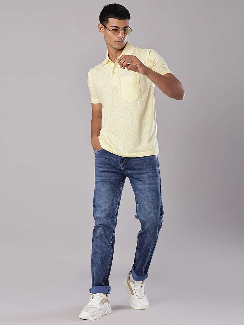 men solid mid rise slim fit jean - 21999491 -  Standard Image - 4