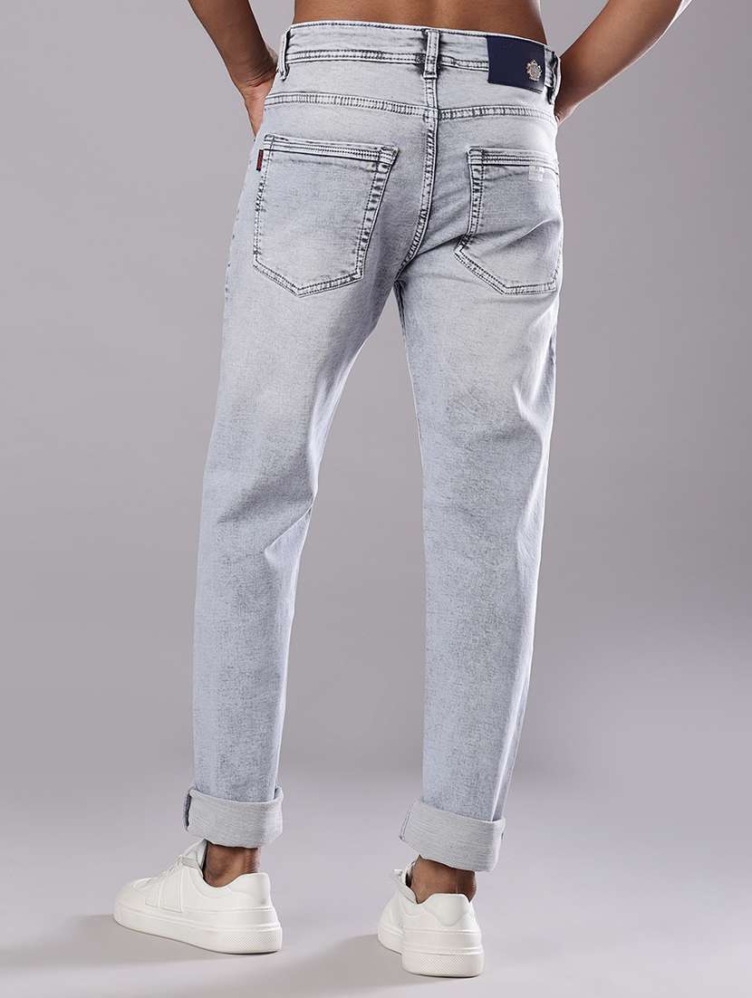 men washed mid rise full length jeans - 21999493 -  Standard Image - 4