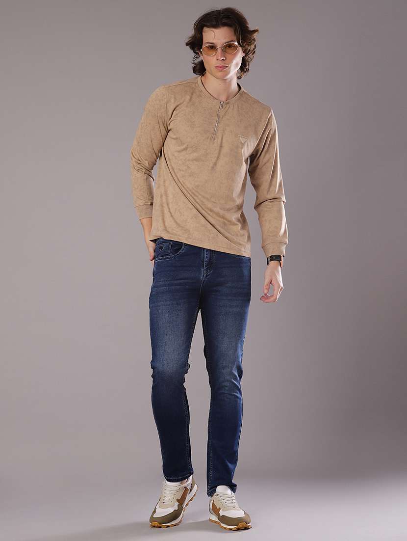 men washed mid rise full length jeans - 21999494 -  Standard Image - 4