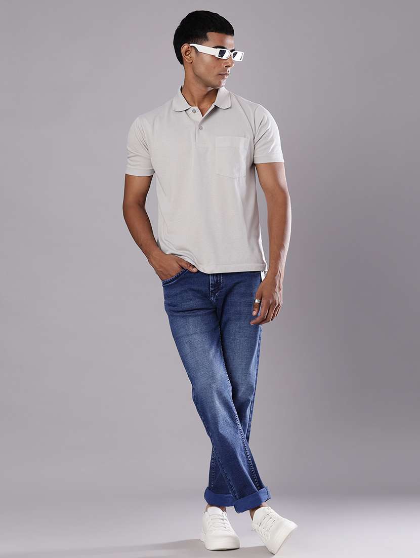 men washed mid rise full length jeans - 21999496 -  Standard Image - 4