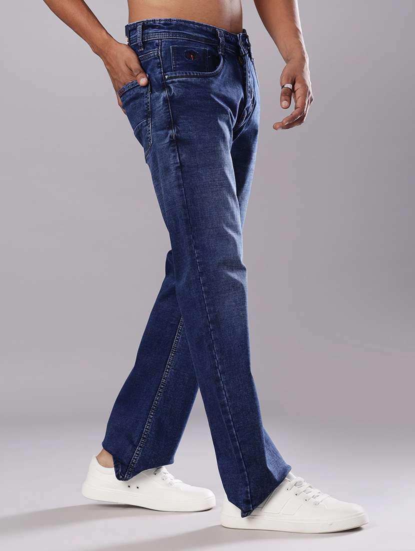 men washed mid rise full length jeans - 21999498 -  Standard Image - 1