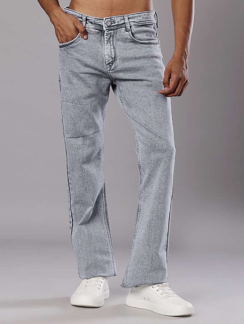 men washed mid rise full length jeans - 21999502 -  Standard Image - 1