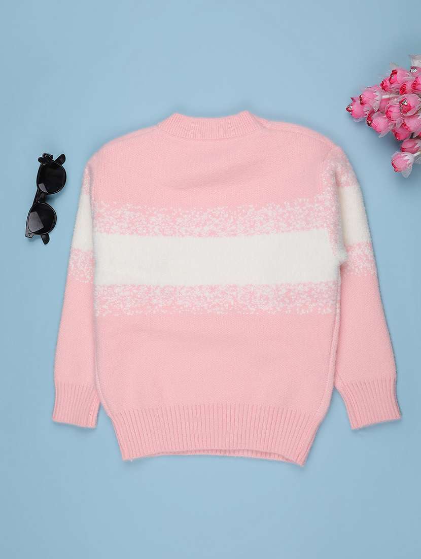 girls self design long sleeve sweater - 21999576 -  Standard Image - 1