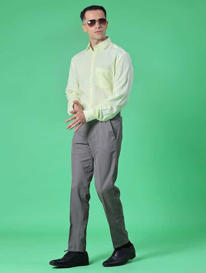 men solid long sleeve regular fit formal shirt - 21999580 -  Standard Image - 4