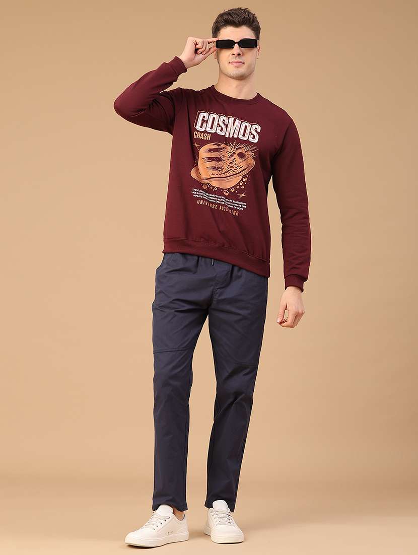 men printed long sleeve regular fit sweatshirt - 21999784 -  Standard Image - 4