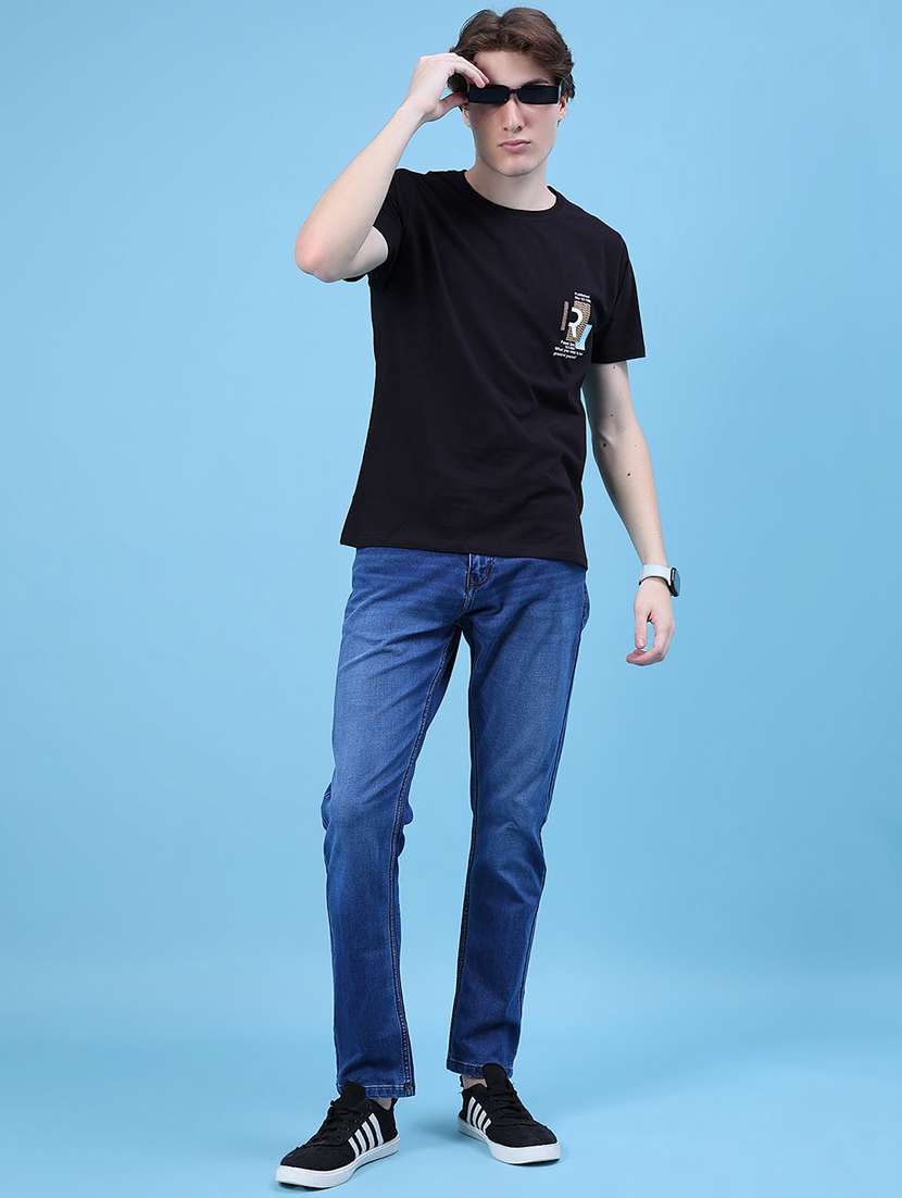 men solid mid rise slim fit jeans - 21999817 -  Standard Image - 4
