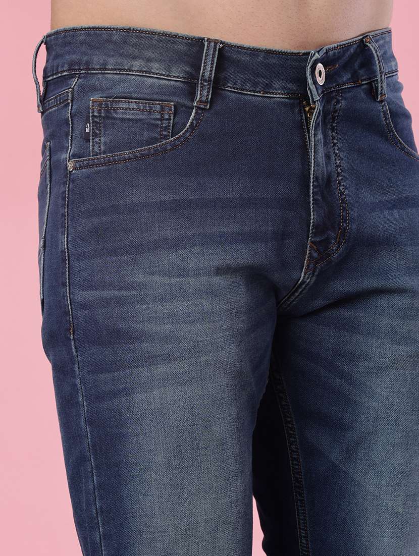 men washed mid rise full length jeans - 21999905 -  Standard Image - 4