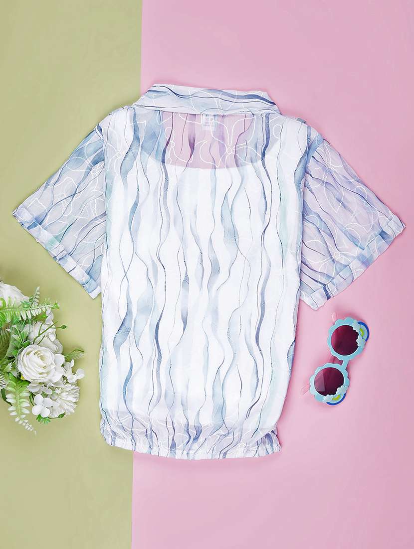 girls printed short sleeve top - 21999927 -  Standard Image - 1