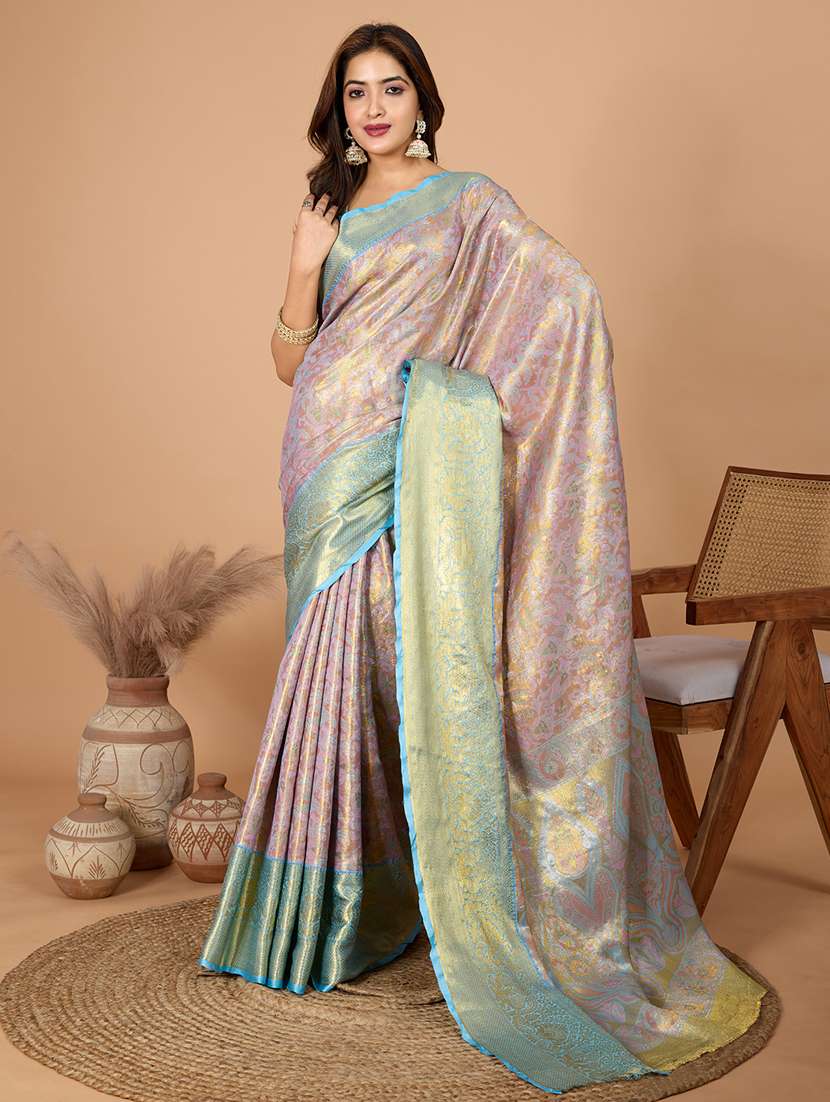 women self design kanjivaram saree with blouse - 21999988 - Standard Image - 1