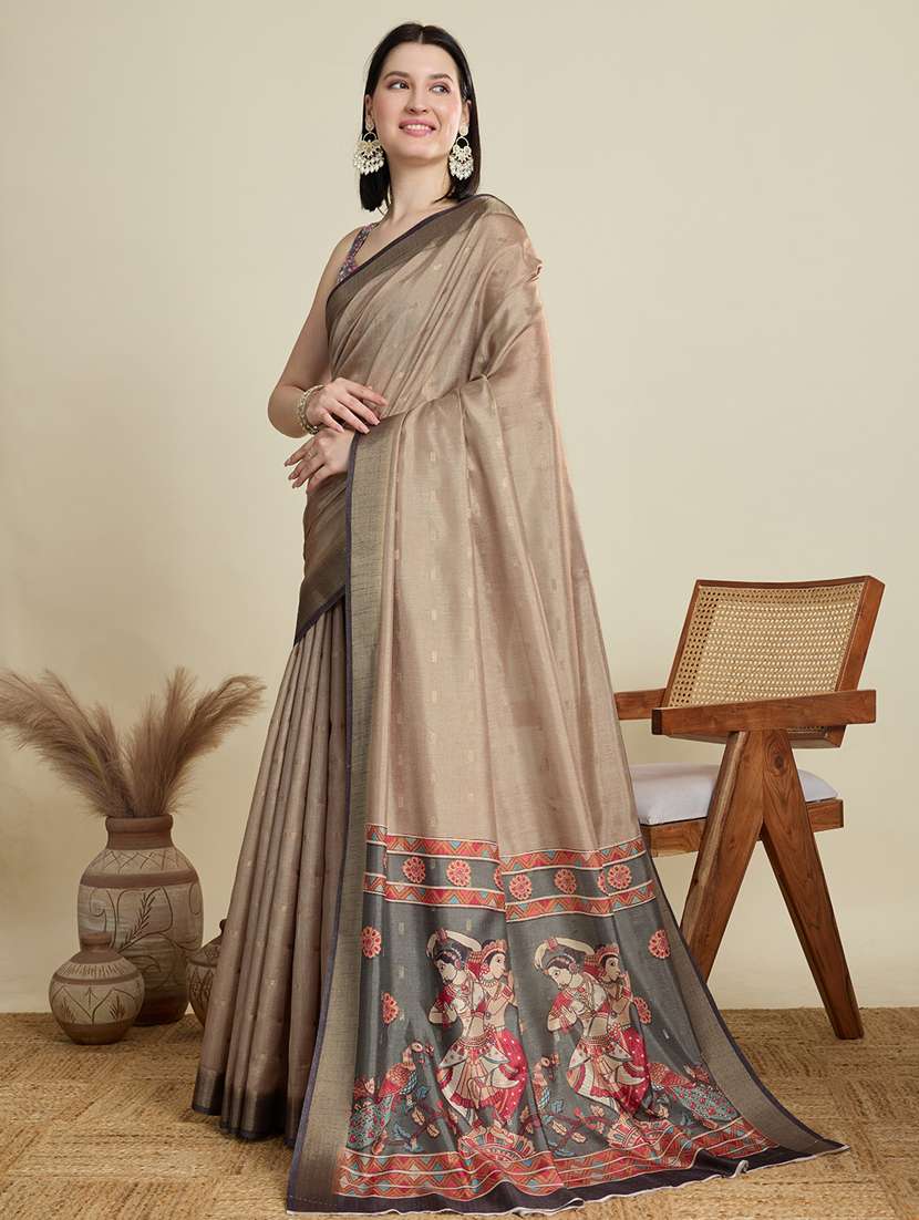 women self design bordered saree with blouse - 21999995 -  Standard Image - 1