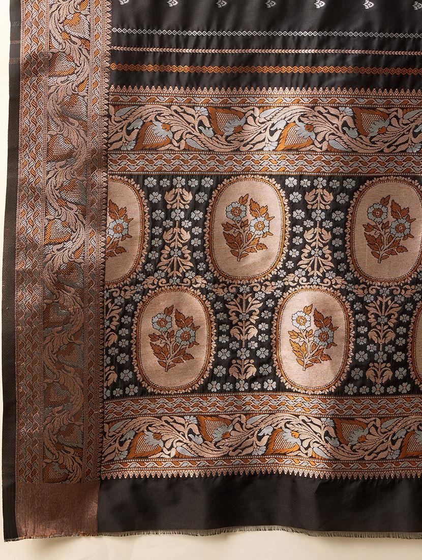 women self design banarasi saree with blouse - 22000026 - Standard Image - 4