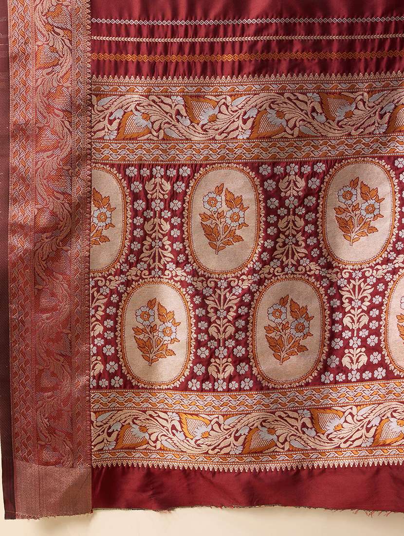 women self design banarasi saree with blouse - 22000028 -  Standard Image - 4