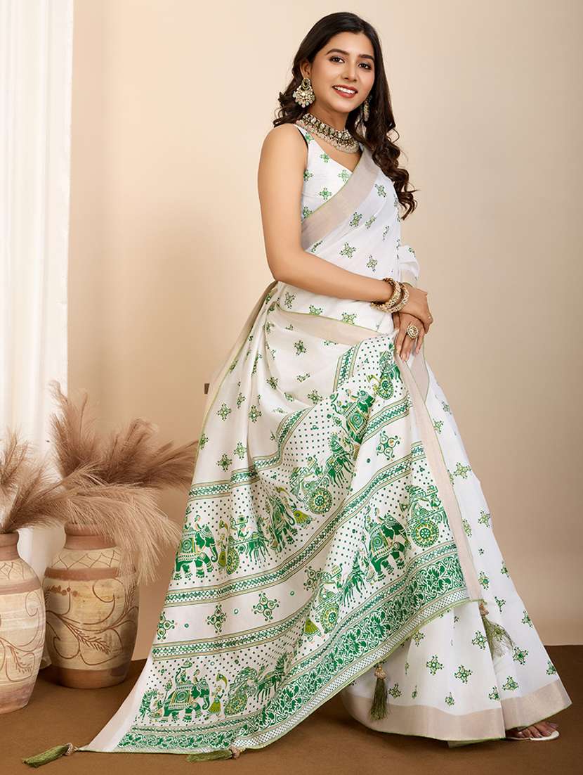 women self design bordered saree with blouse - 22000035 -  Standard Image - 1