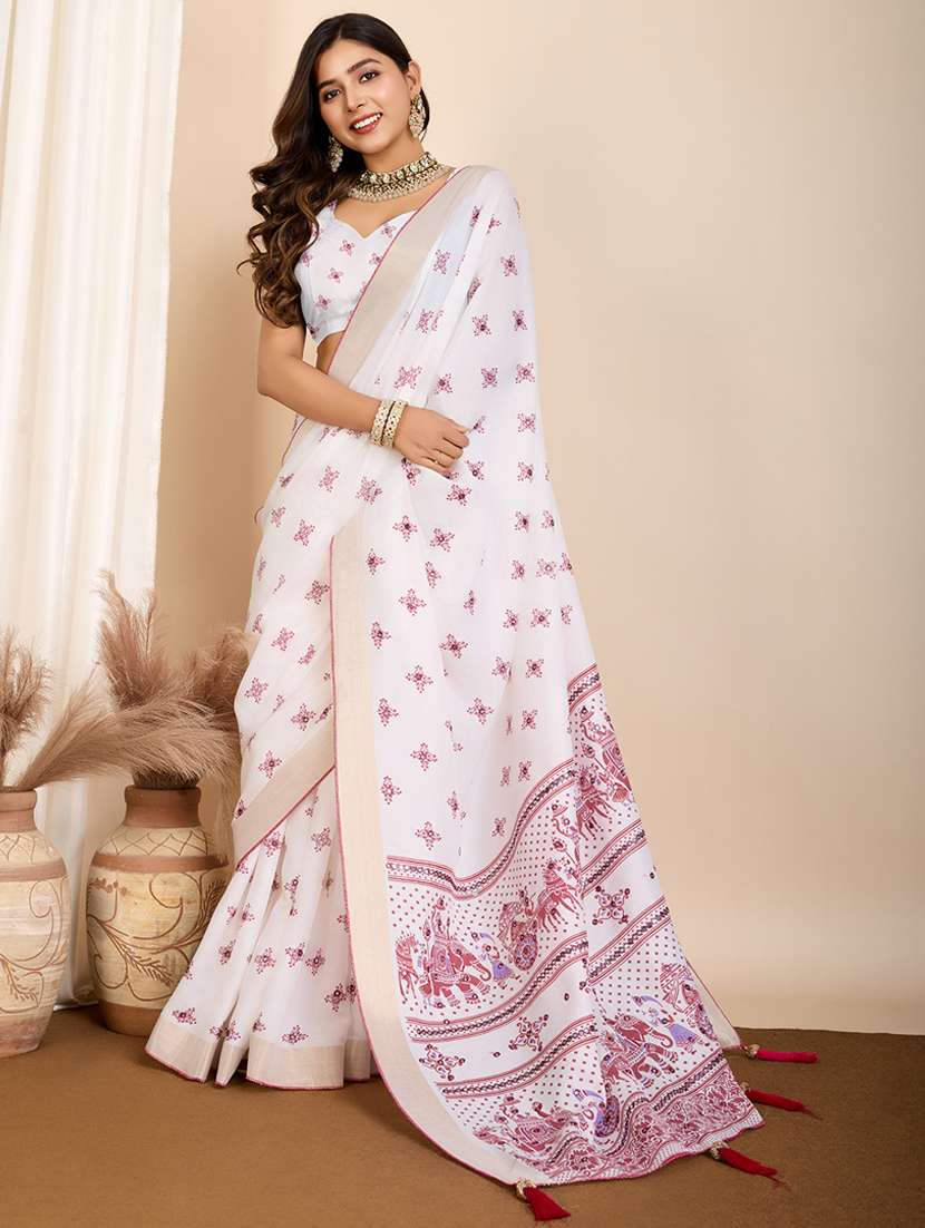 women self design bordered saree with blouse - 22000036 -  Standard Image - 1