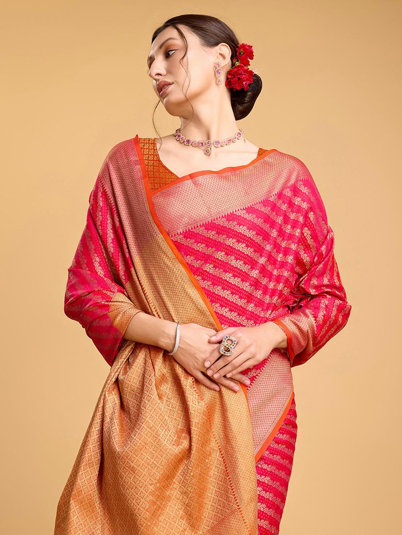 women self design banarasi saree with blouse - 22000045 -  Standard Image - 1