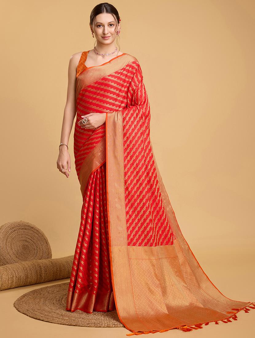women self design banarasi saree with blouse - 22000047 -  Zoom Image - 0
