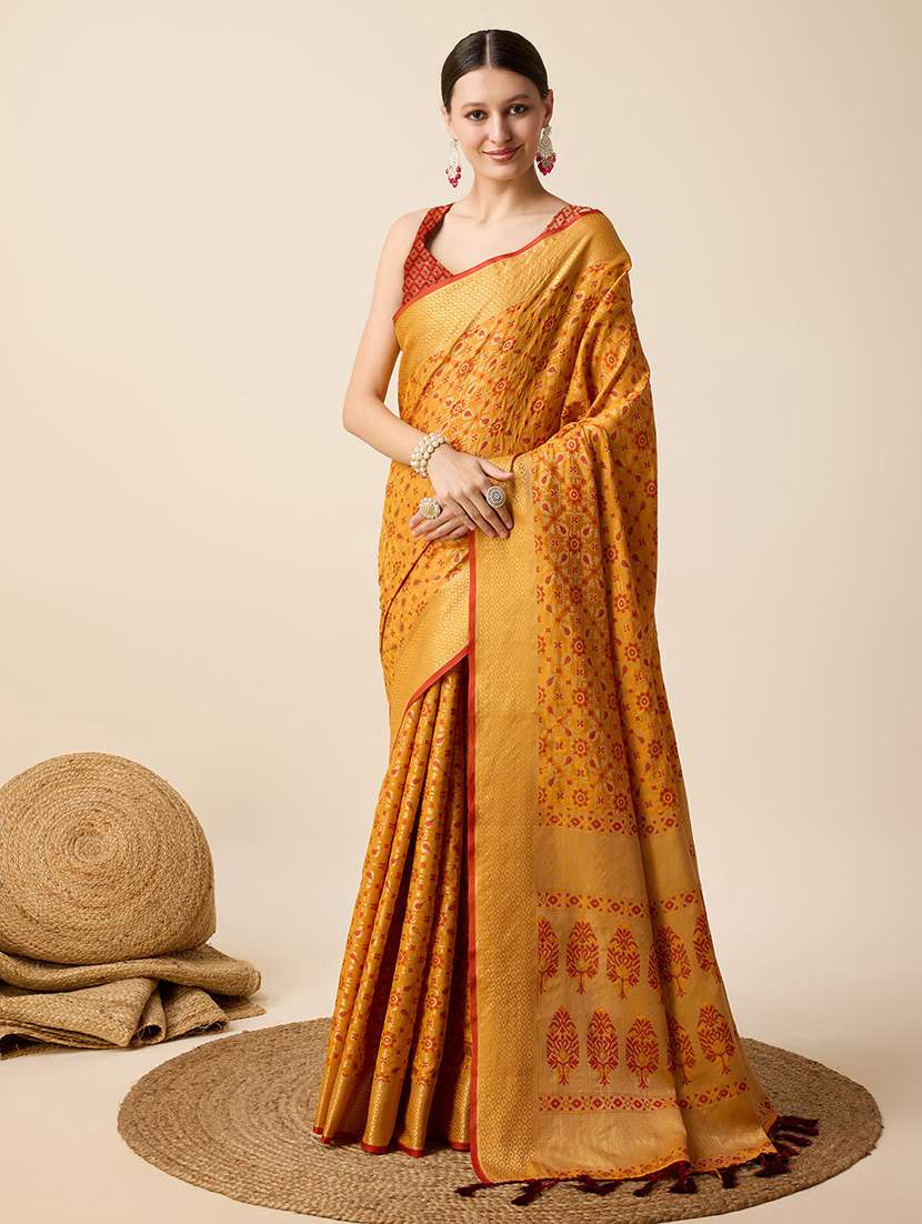 women self design banarasi saree with blouse - 22000053 -  Standard Image - 1
