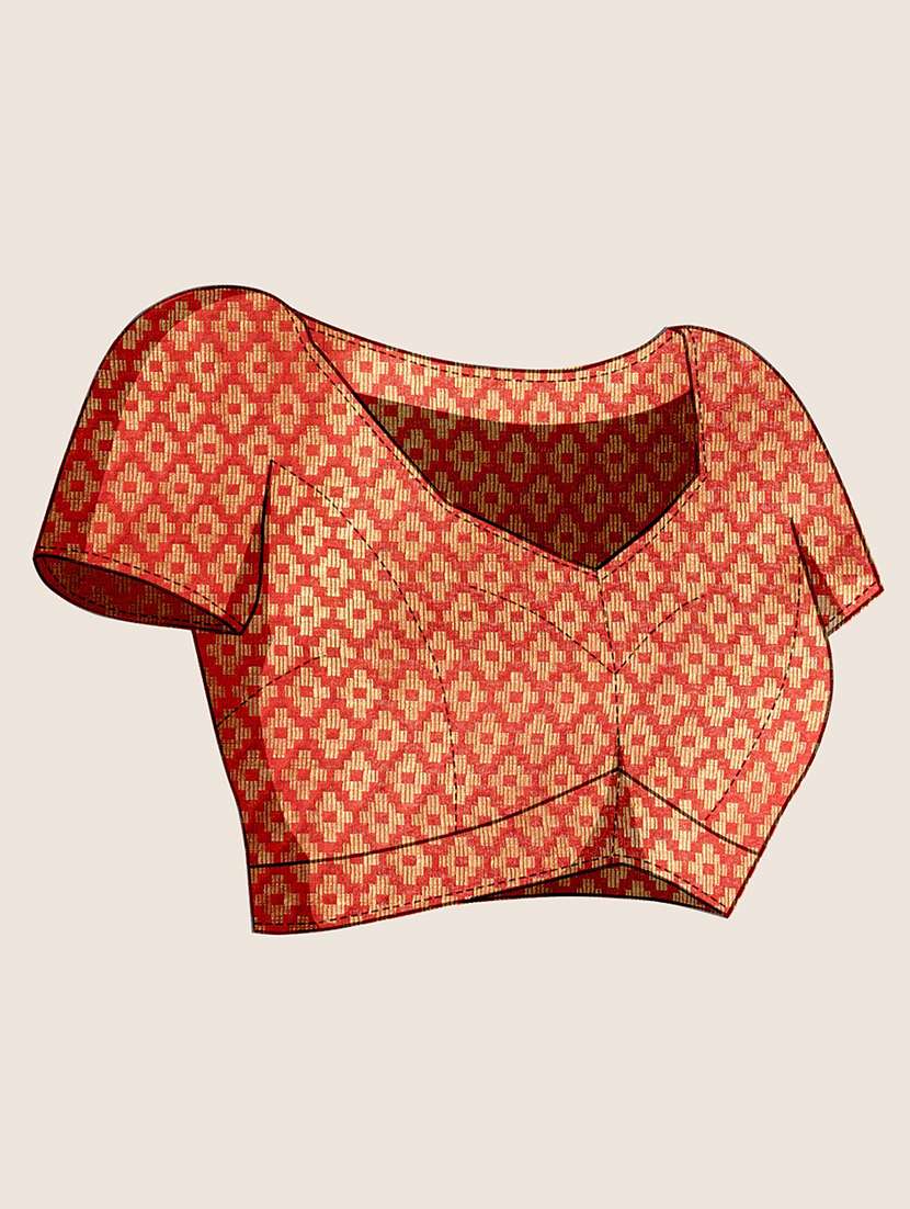 women self design banarasi saree with blouse - 22000053 -  Standard Image - 6