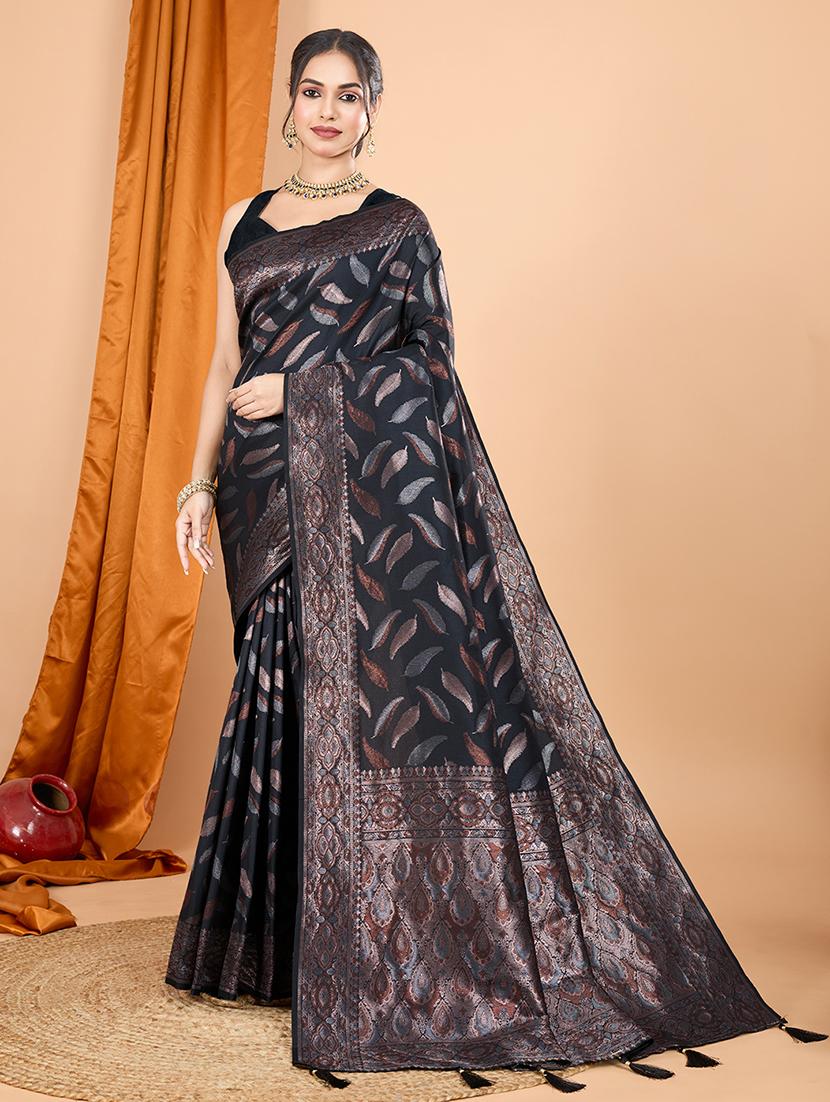 women self design banarasi saree with blouse - 22000054 - Standard Image - 1
