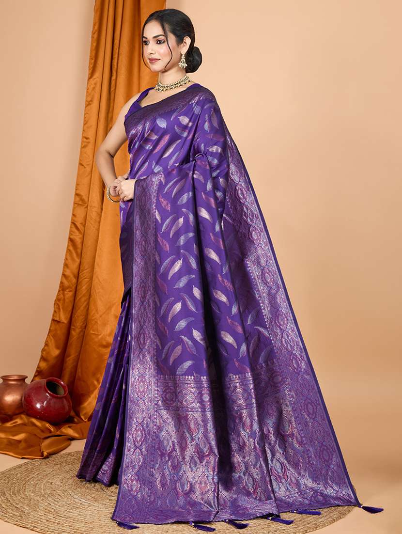 women self design banarasi saree with blouse - 22000058 -  Standard Image - 1