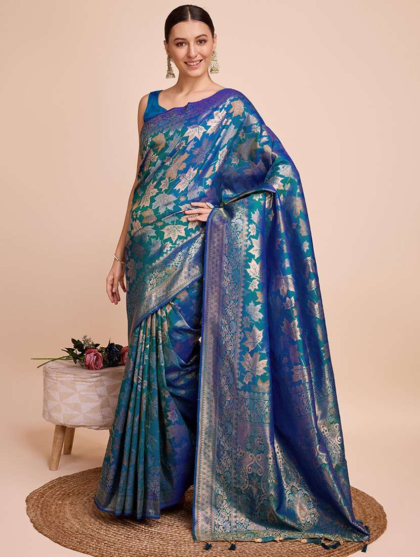 women self design banarasi saree with blouse - 22000062 -  Standard Image - 1