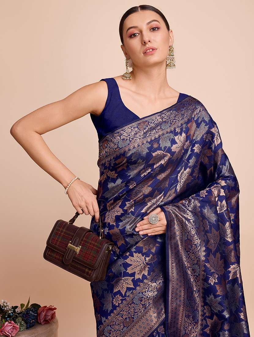 women self design banarasi saree with blouse - 22000063 -  Standard Image - 1