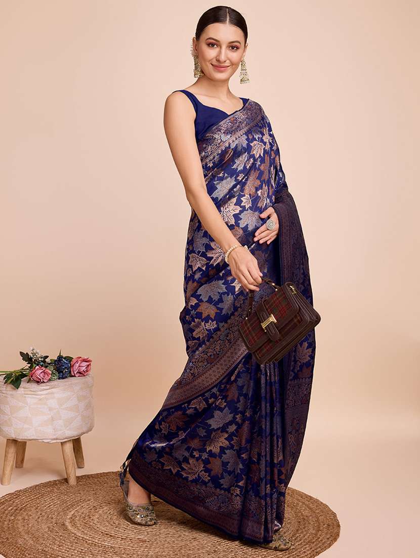 women self design banarasi saree with blouse - 22000063 -  Standard Image - 4