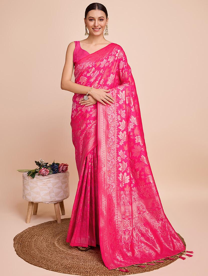 women self design banarasi saree with blouse - 22000064 -  Zoom Image - 0