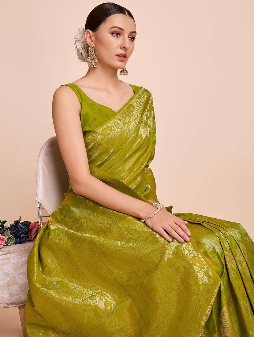 women self design banarasi saree with blouse - 22000065 -  Standard Image - 1