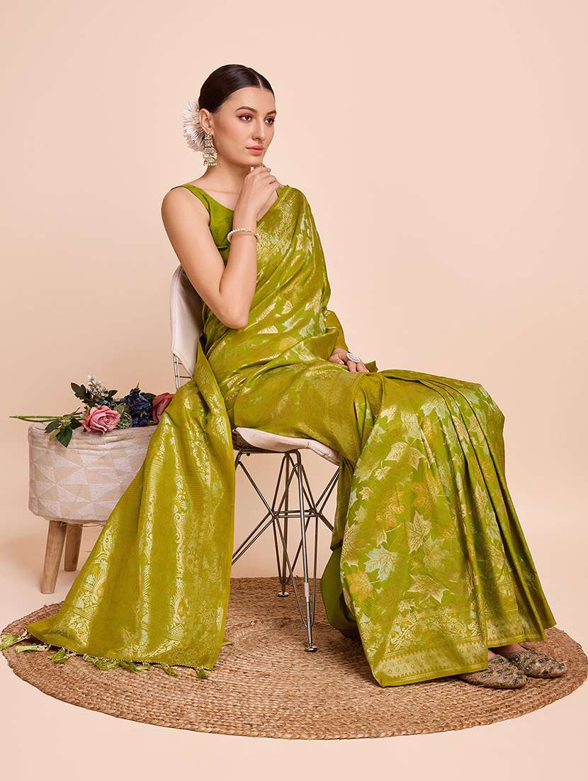 women self design banarasi saree with blouse - 22000065 -  Standard Image - 4