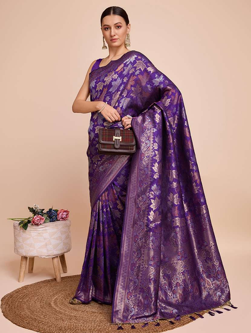 women self design banarasi saree with blouse - 22000066 -  Standard Image - 1