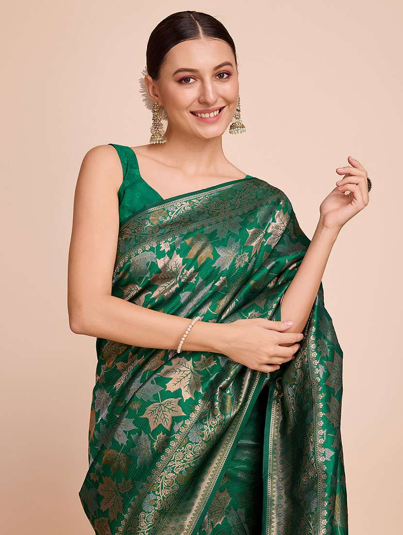 women self design banarasi saree with blouse - 22000067 -  Standard Image - 1