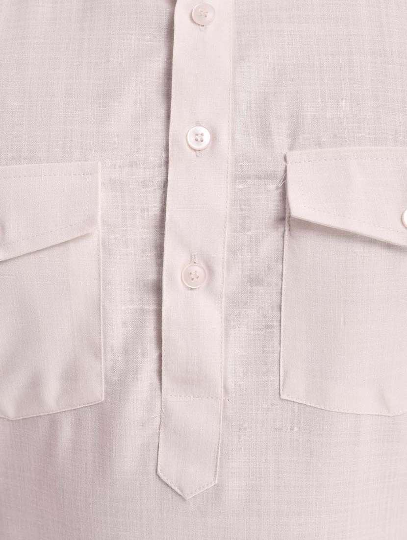 men solid long sleeve pathani kurta set - 22000827 - Standard Image - 4