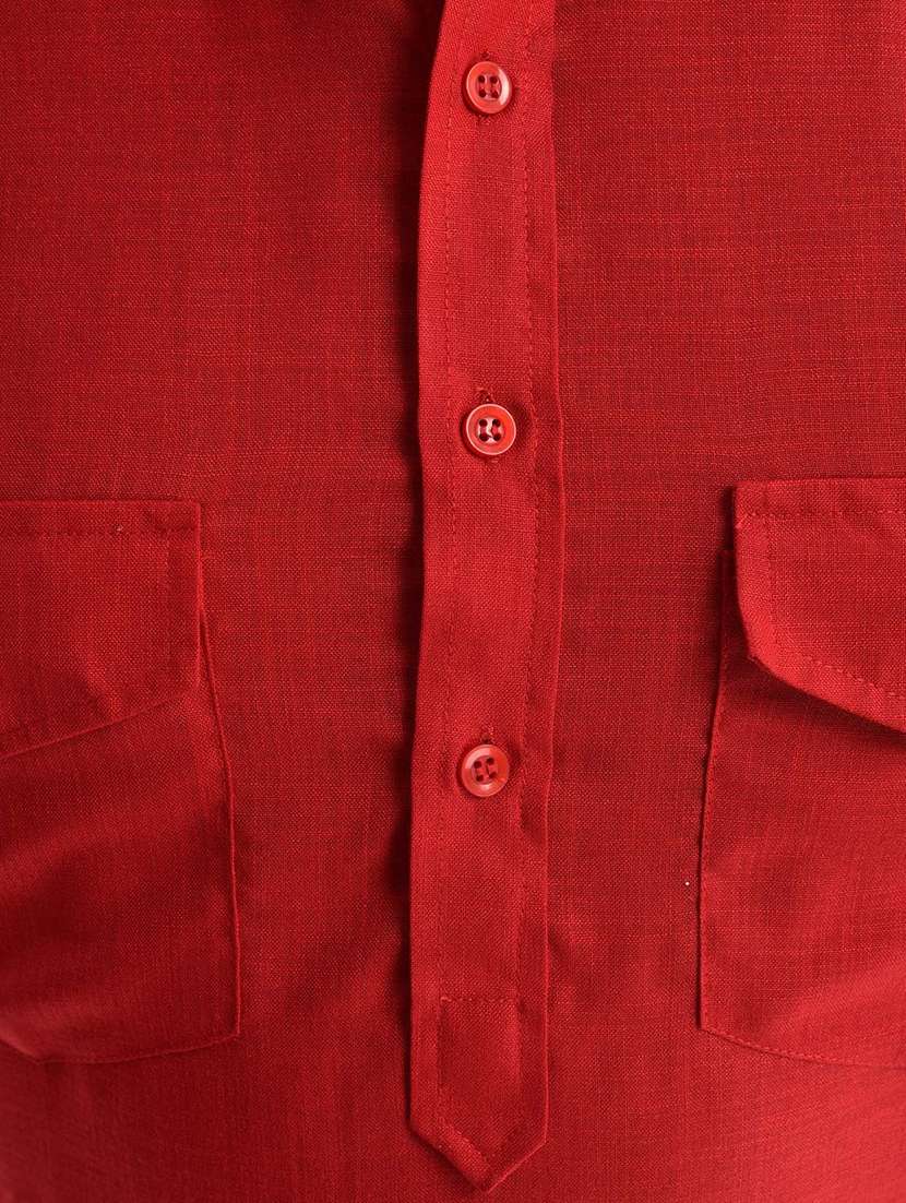 men solid long sleeve pathnai kurta set - 22000970 - Standard Image - 4