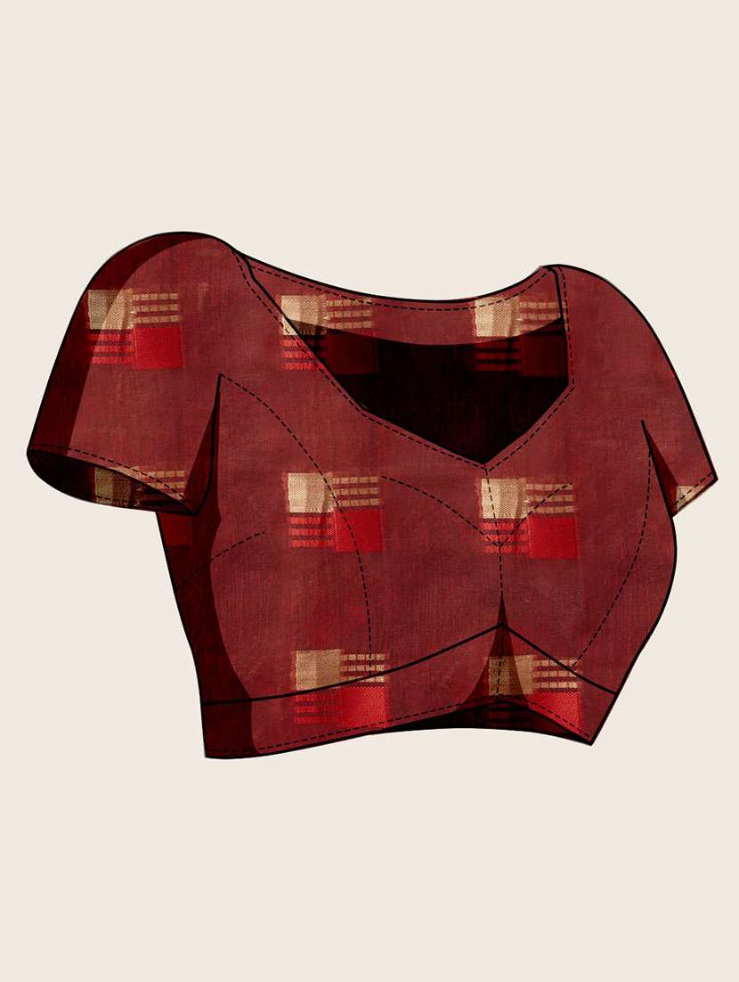 women self design bordered saree with blouse - 22001315 -  Standard Image - 4