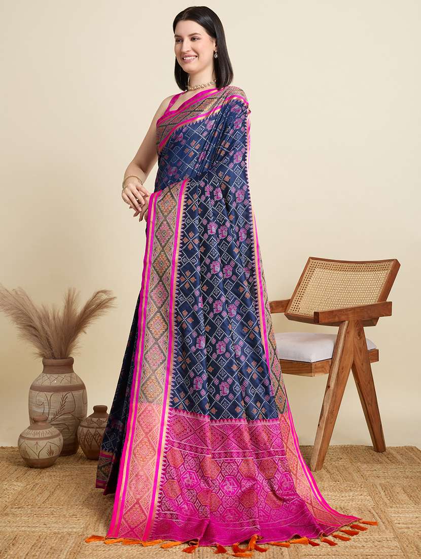 women self design patola saree with blouse - 22001327 -  Standard Image - 1