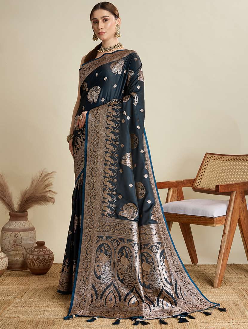 women self design banarasi saree with blouse - 22001342 -  Standard Image - 1