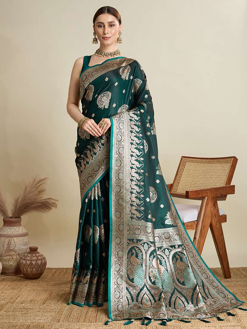 women self design banarasi saree with blouse - 22001344 -  Standard Image - 1