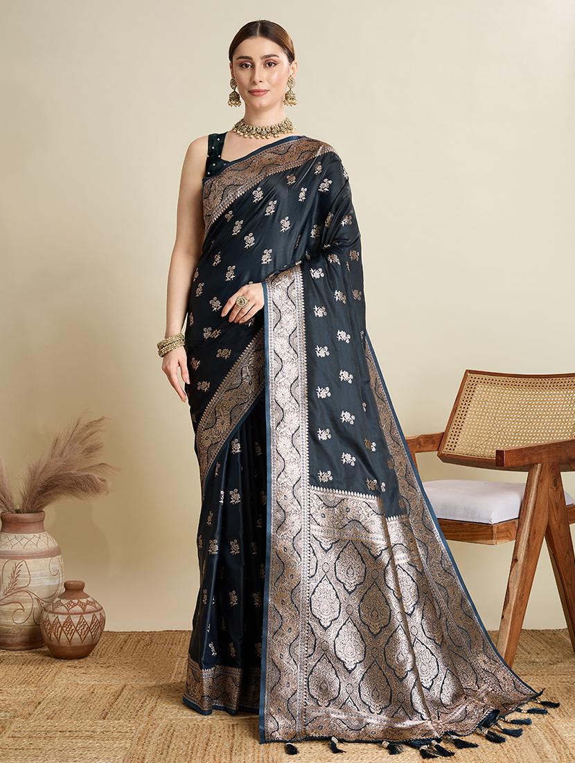 women self design banarasi saree with blouse - 22001347 -  Standard Image - 1