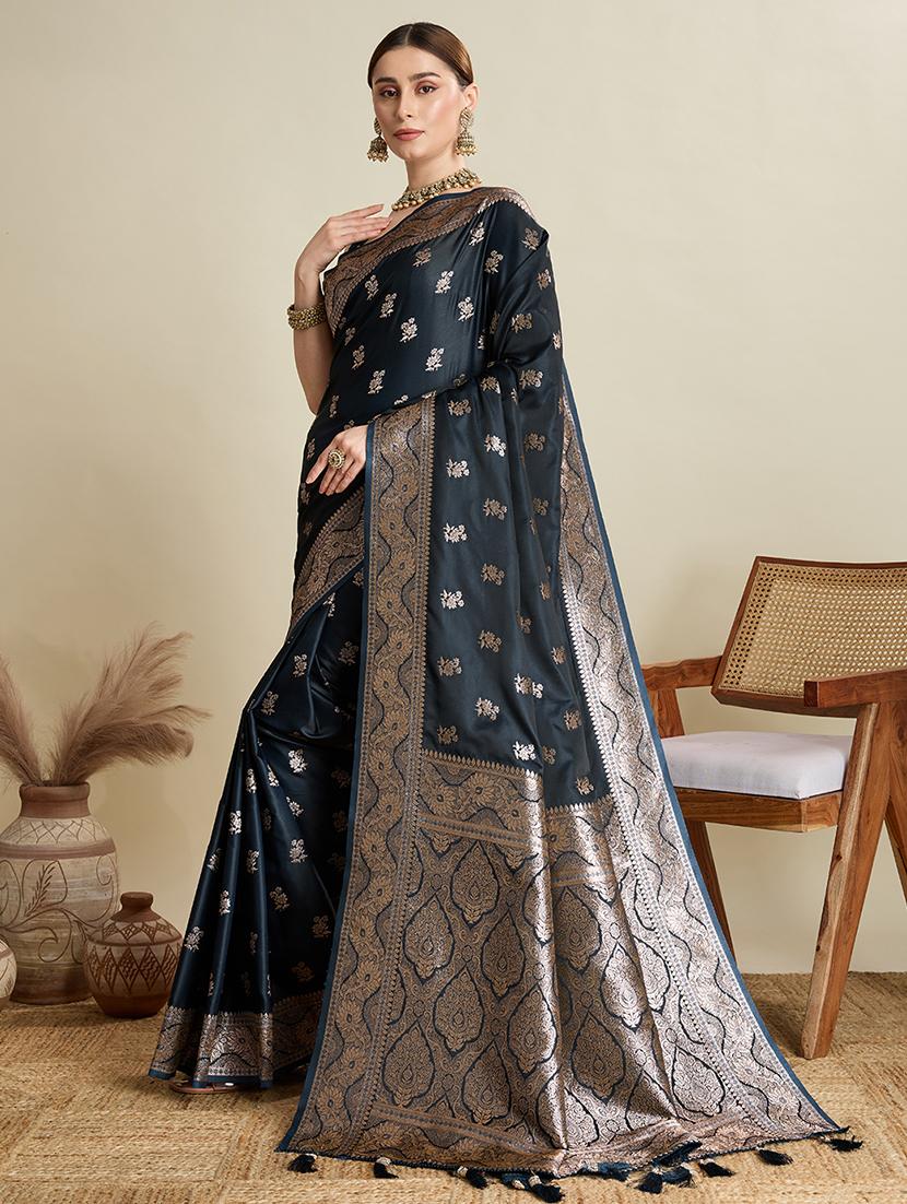 women self design banarasi saree with blouse - 22001347 - Standard Image - 4