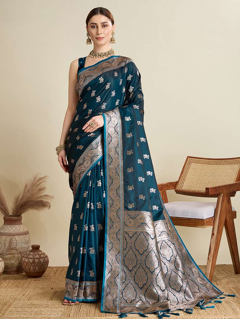 women self design banarasi saree with blouse - 22001348 - Standard Image - 1
